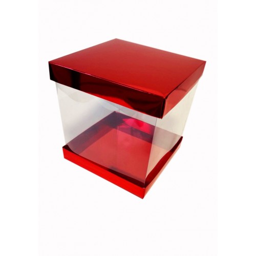 Коробка "Панорама" червона, 200*200*200