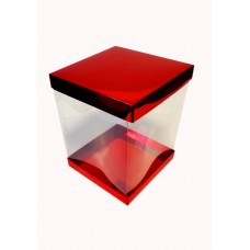 Коробка "Панорама" червона, 200*200*250 Коробка "Панорама" червона, 200*200*250