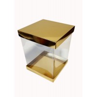 Коробка "Панорама" золото, 200*200*250