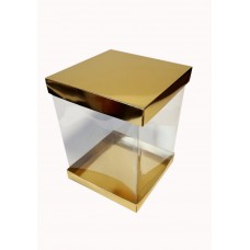 Коробка "Панорама" золото, 200*200*250