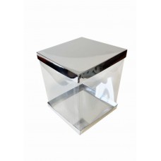 Коробка "Панорама" срібло, 170*170*200 Коробка "Панорама" срібло, 170*170*200