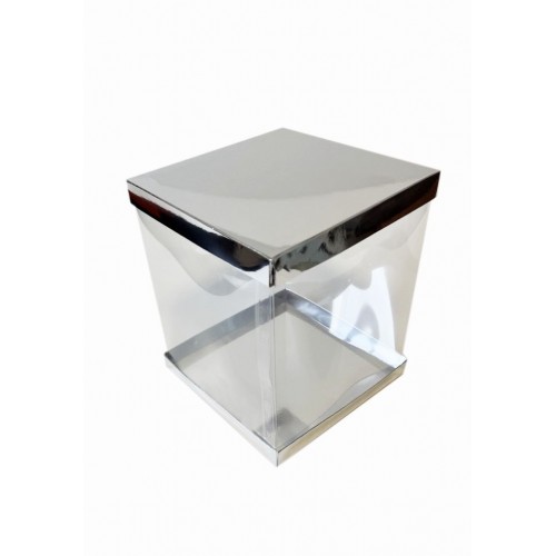 Коробка "Панорама" срібло, 170*170*200